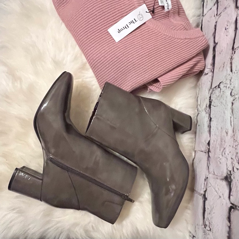 New Naturalizer Women's Wrenley Square Toe Ankle Boot 9.5W Mink Brown NWOB